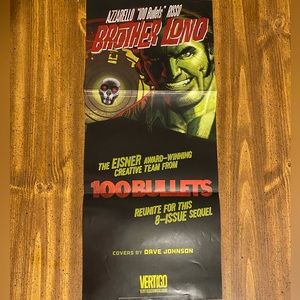 2014 100 Bullets Brother Lono Vertigo Comics Promotional Poster.